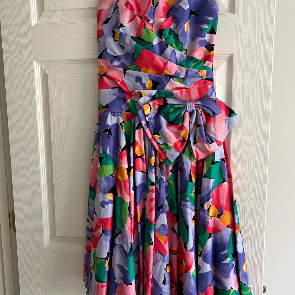 AJ Bari cocktail Floral Cocktail Dress-Vintage Style